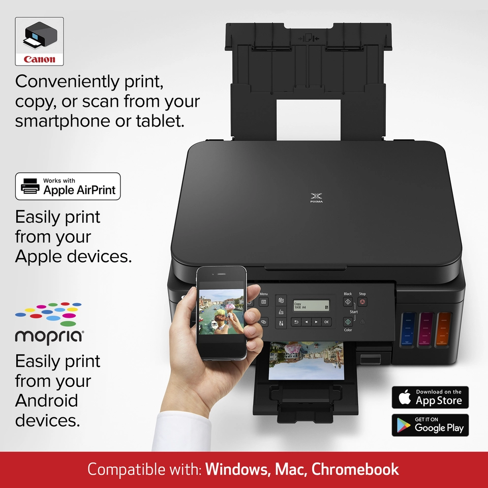 Canon PIXMA MegaTank G6020 Wireless Color All-In-One Supertank