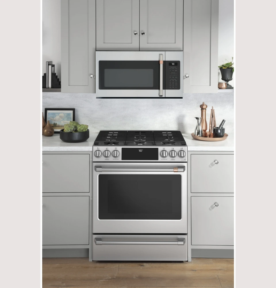 Cafe 1.9 Cu. Ft. Over-the-Range Microwave Oven in Stainless Steel