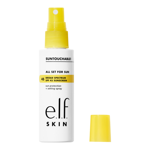  Elf SKIN Suntouchable Invisible SPF 35, Lightweight,  Gel-based Sunscreen For A Smooth Complexion, Doubles As A Makeup r, Vegan &  Cruelty-Free, Packaging May Vary