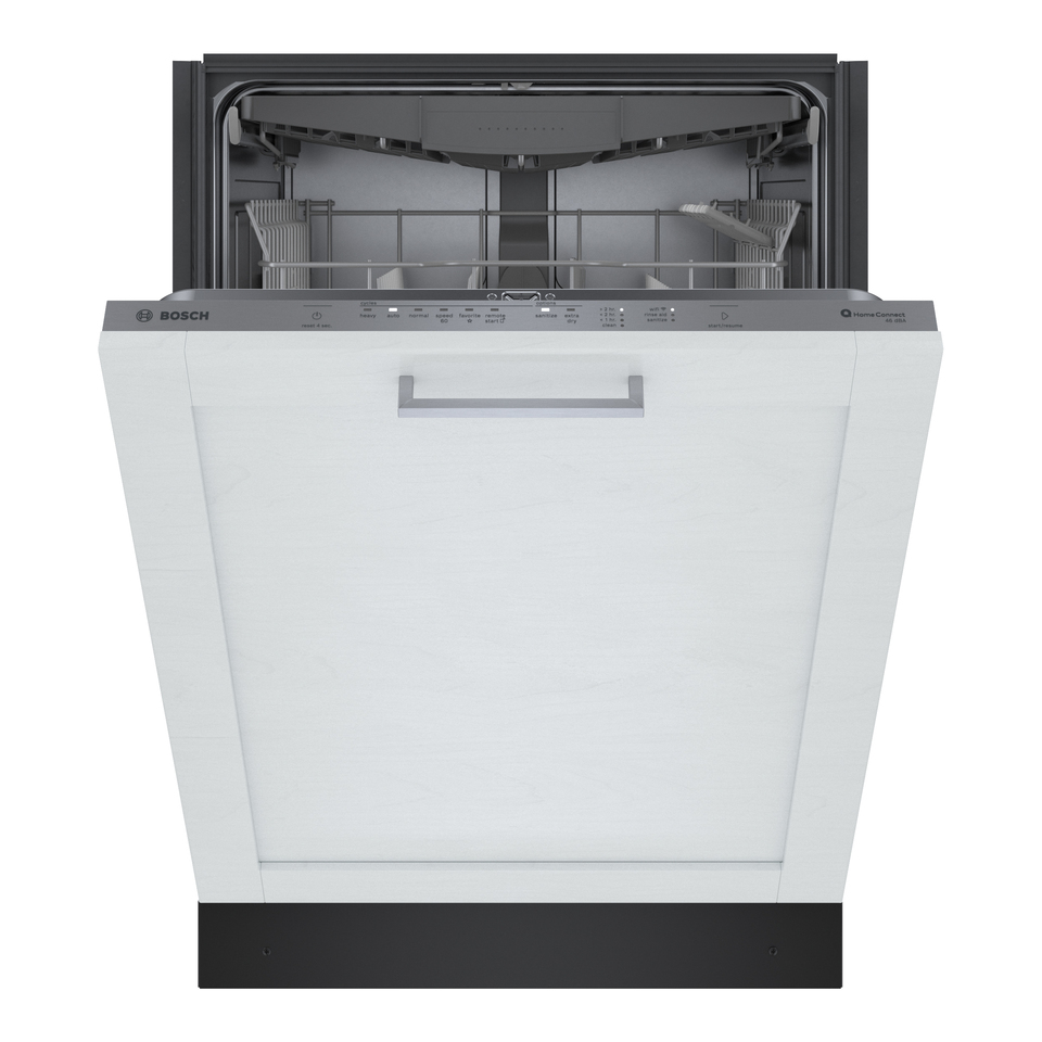 Bosch 300 Series Panel Ready Smart Dishwasher with PureDry and