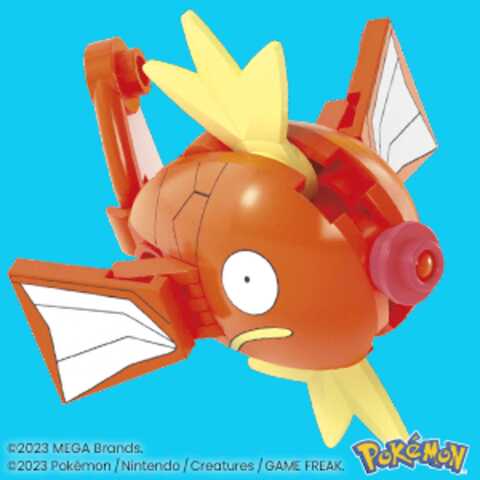 MEGA Pokemon Magikarp Building Toy Kit with 2 Action Figures (411 Pieces)  for Kids 