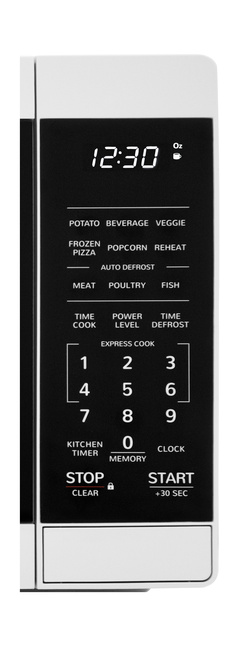 Sharp 17 in. 0.7 cu. ft. Countertop Microwave with 11 Power Levels - White