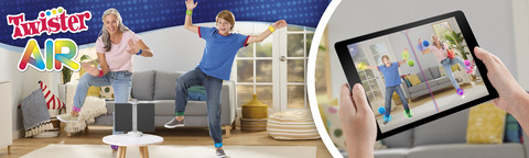 Hasbro - Gioco Twister Air, gioco Twister con app per realtà aumentata, si  collega a dispositivi smart - F8158103