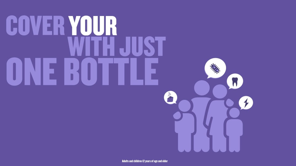 thumbnail video image 2 of Listerine Total Care Anticavity Mouthwash, Fresh Mint 3.2 oz (Pack of 2), 2 of 2