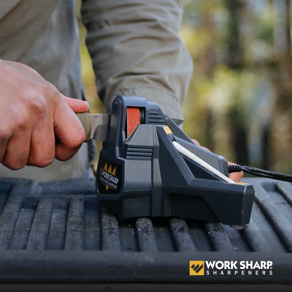 Work Sharp Combo Knife Sharpener with Power Sharpening Platform