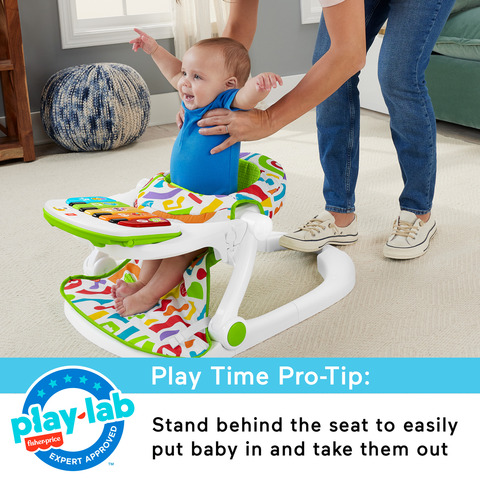  Fisher-Price Baby Portable Baby Chair Kick & Play Deluxe  Sit-Me-Up Seat With Piano Learning Toy & Snack Tray For Infants To  Toddlers,Pink : Everything Else