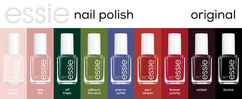 essie nail polish color chart