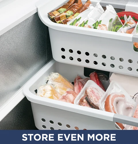 GE 73 in. 21.7 cu. ft. Garage-Ready Chest Freezer - White | P.C.