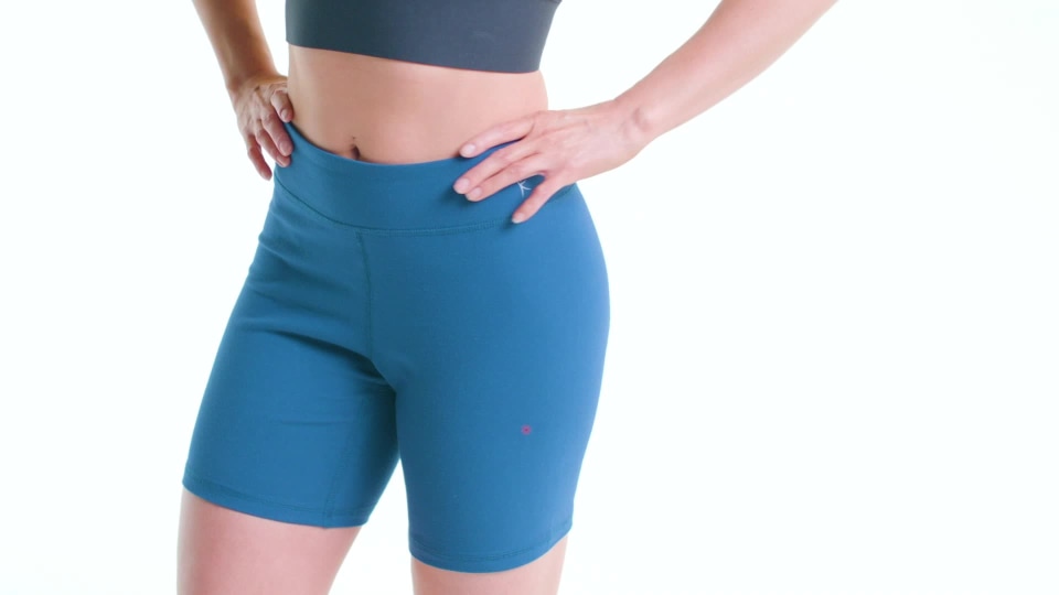 thumbnail video image 2 of Athletic Works Women's Active Dri-Works Bike Shorts, 2-Pack, Sizes S-XXL, 2 of 8