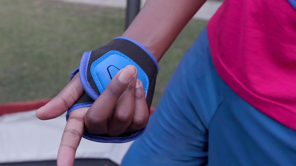 thumbnail video image 2 of Sportspower TruJump 12' x 6' BattleBall Trampoline with Enclosure, Green, 2 of 8