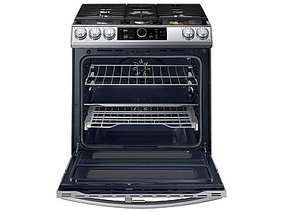 Samsung 6.3 Cu. Ft. Dual Fuel Range with True Convection and Air Fry in  Stainless Steel