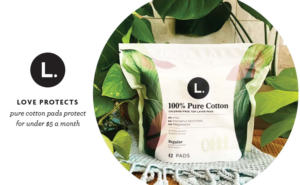 L. Pads, Extra Long, Overnight, 100% Pure Cotton