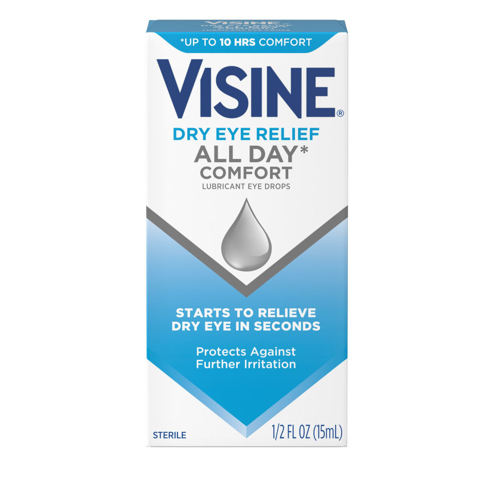 Visine Tired Eye Relief Lubricant Eye Drops, .5 oz