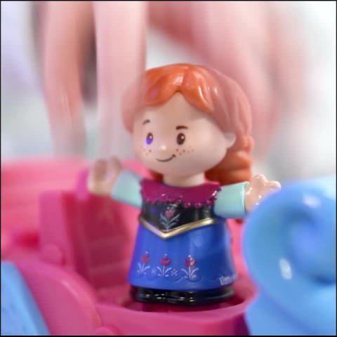 thumbnail video image 2 of Little People Disney Frozen Kristoff's Sleigh Ride with Anna & Sven, 2 of 8