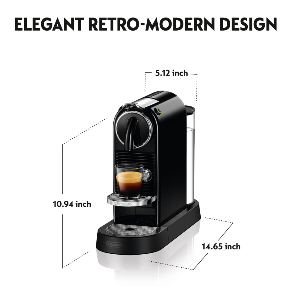 Nespresso CitiZ Espresso Machine by De'Longhi, Black