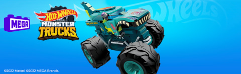 MEGA Hot Wheels Mega-Wrex Monster Truck Building Set with 1 Figure (187  Pieces) 