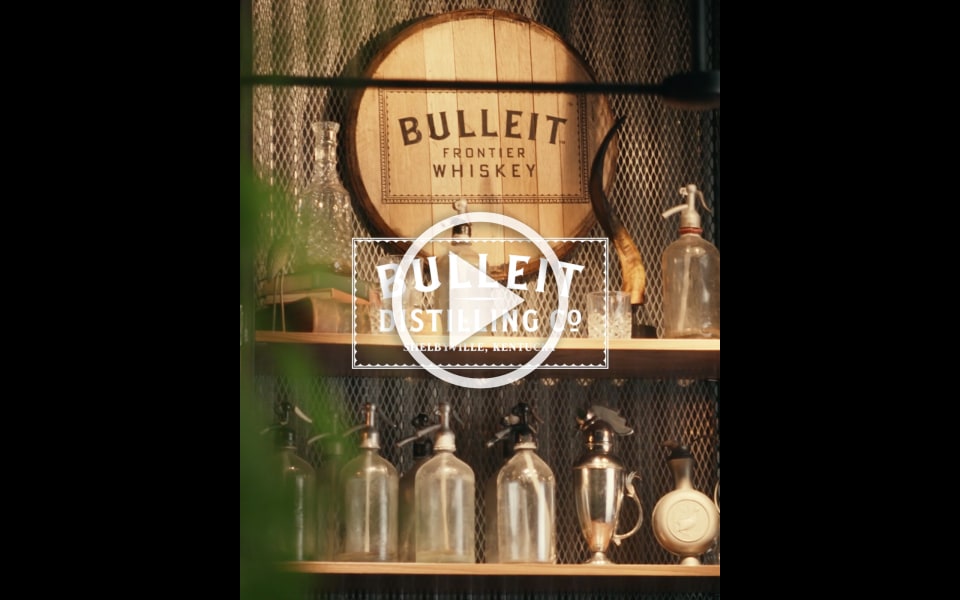 thumbnail video image 6 of Bulleit Bourbon Whiskey, 50 ml Bottle, 45% ABV, 6 of 6