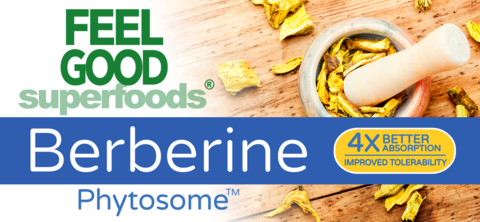 FeelGood Superfoods® Berberine Phytosome™ – 4X better absorption; improved tolerability