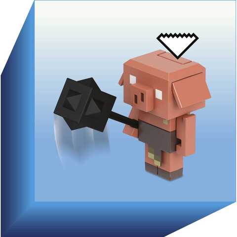 Boneco Minecraft Legends Golem De Pedra Ataque Stone + Nf