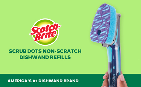 Scotch-Brite® Non-Scratch Dishwand Refill, 2/Pack