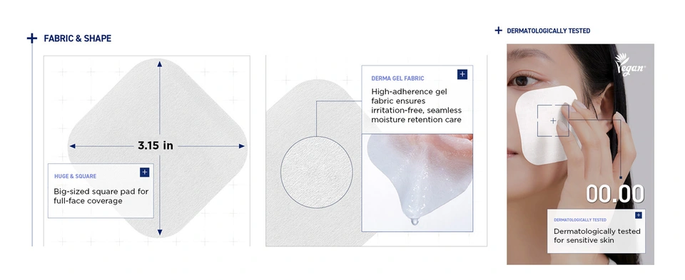 MEDIHEAL Watermide Moisture Pad Fabric &amp; Shape