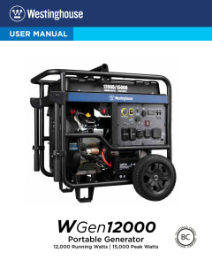 Westinghouse WGEN12000 WGen12000 - 12000 Watt Electric Start