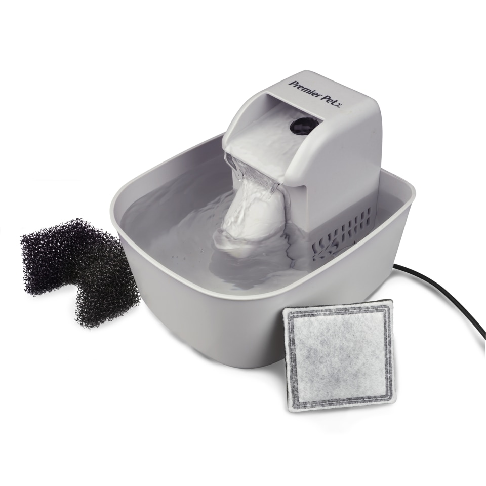 Premier Pet Fountain Feeder In White Bed Bath Beyond