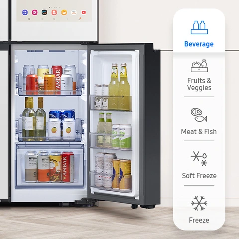 Fridge or freezer, the choice is yours with five adjustable temperature settings.
