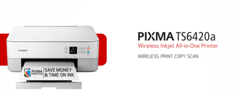 Canon PIXMA TS6420a Wireless All-In-One Inkjet Printer White