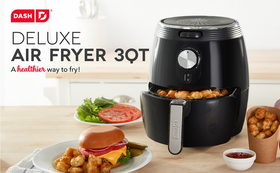 Dash Deluxe Electric Air Fryer + Oven Cooker with Temperature