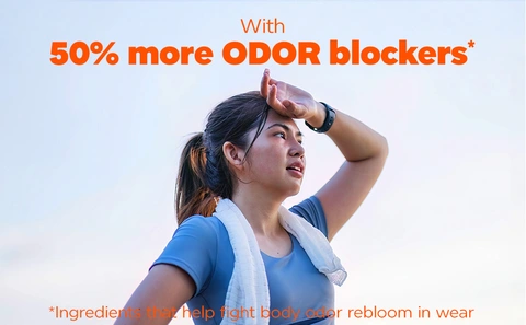 with 50% more ODOR blockers