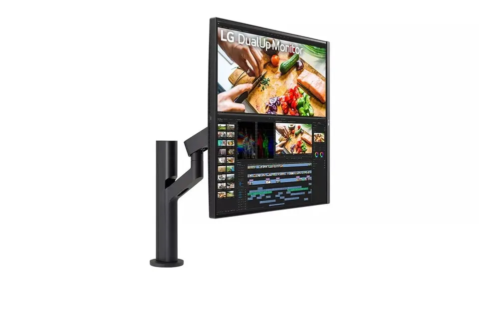 LG 28MQ780-B DualUp 16:18 SDQHD IPS HDR Monitor Bundle with 2 YR