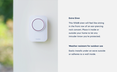 simplisafe siren outside