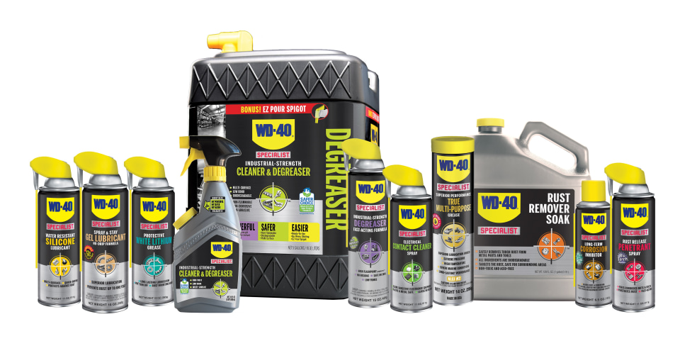 WD-40 Lubricants, Degreasers & Rust Removal Products