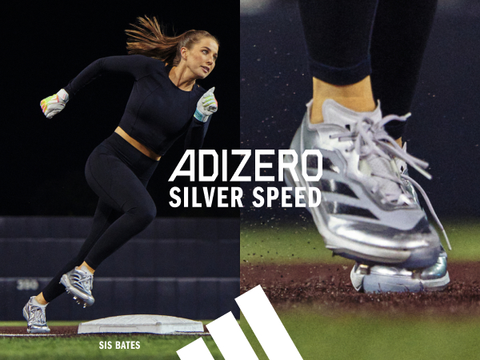 adidas Women's adizero Instinct Silver Speed Turf Softball Shoes
