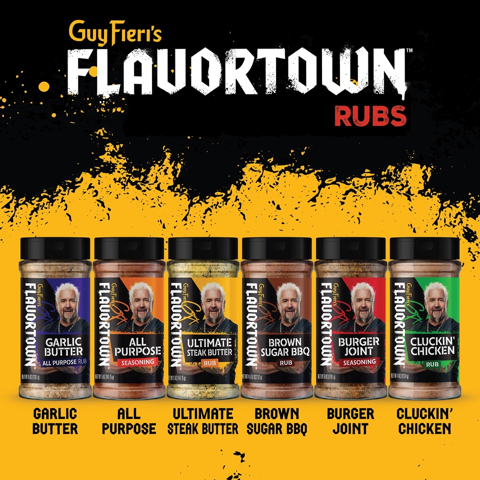 thumbnail video image 2 of Flavortown All Purpose Garlic Butter Rub Seasoning, 6 oz, 2 of 6