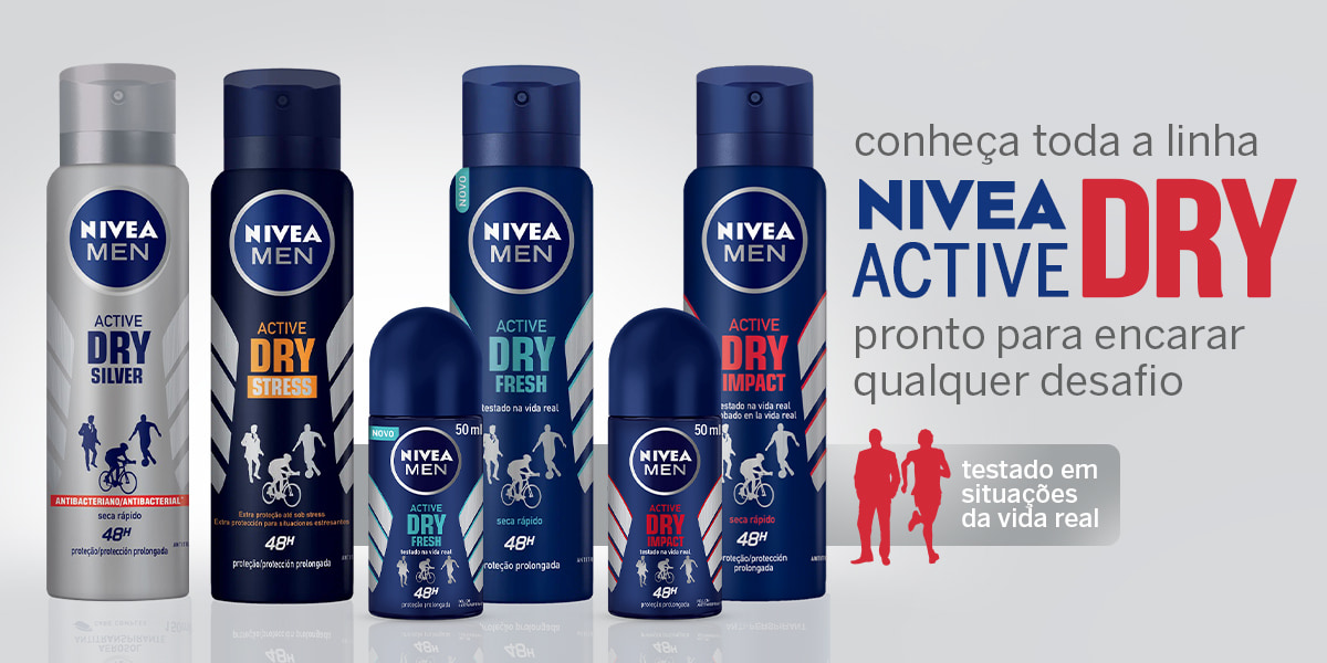 NIVEA Desodorante Antitranspirante Roll On Dry Comfort 50ml - Proteção  prolongada de 72h, dupla proteção com ativos antitranspirantes, sensação de  axilas secas e frescas, com cuidado suave, sem álcool etílico, corantes e