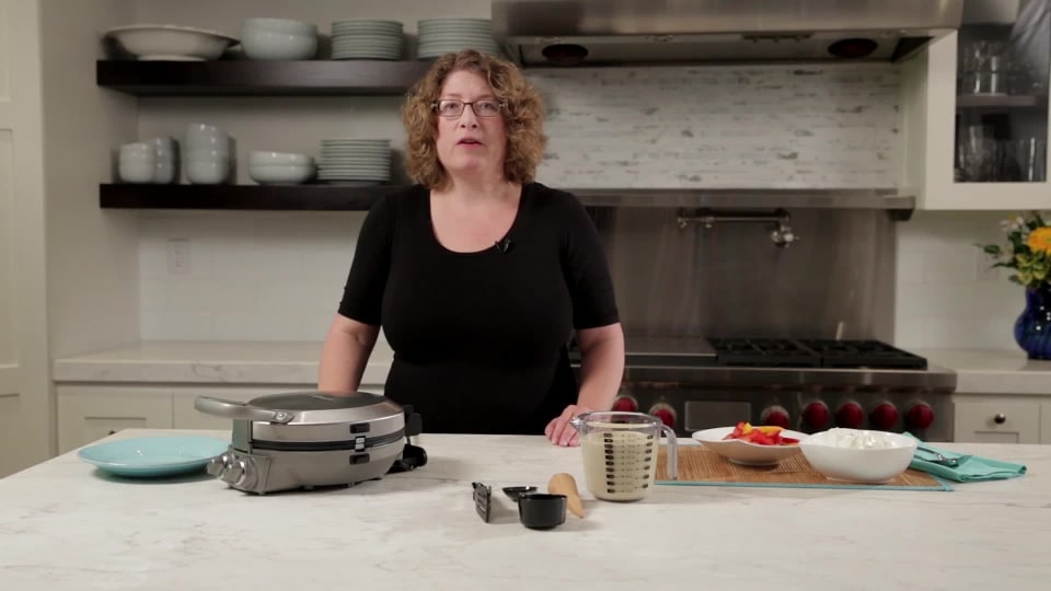 thumbnail video image 2 of Cuisinart International Chef™ Stainless Steel Crepe/Pizzelle/Pancake Plus, 2 of 3