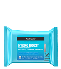 Neutrogena Hydro Boost Hyaluronic Acid Face Cleansing Wipes, Makeup Remover Facial Towelettes