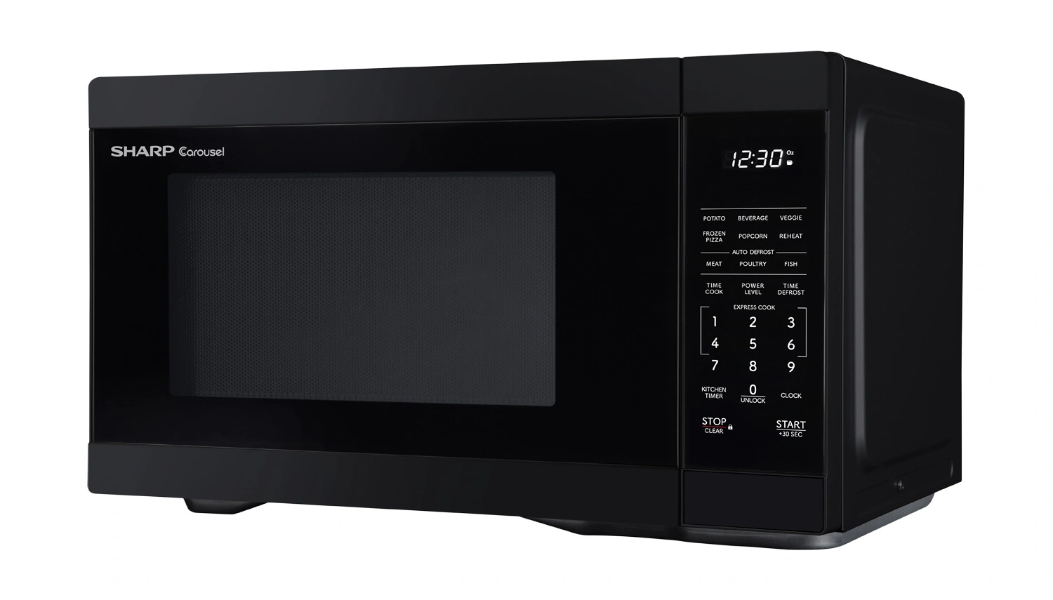 1.1 cu. ft. 1000W Black Countertop Microwave Oven | SHARP