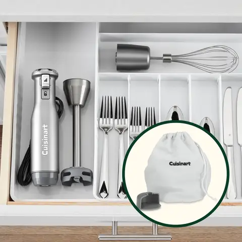 Image of Immersion Blender in kitchen utensil drawer