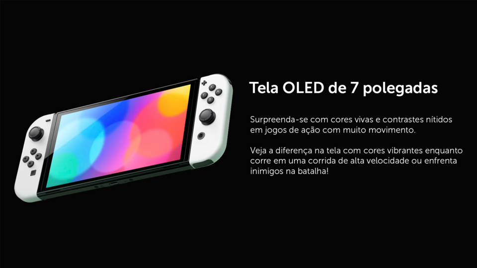 Nintendo Switch Oled - Branco - Modelo Nacional - Nova Era Games e  Informática
