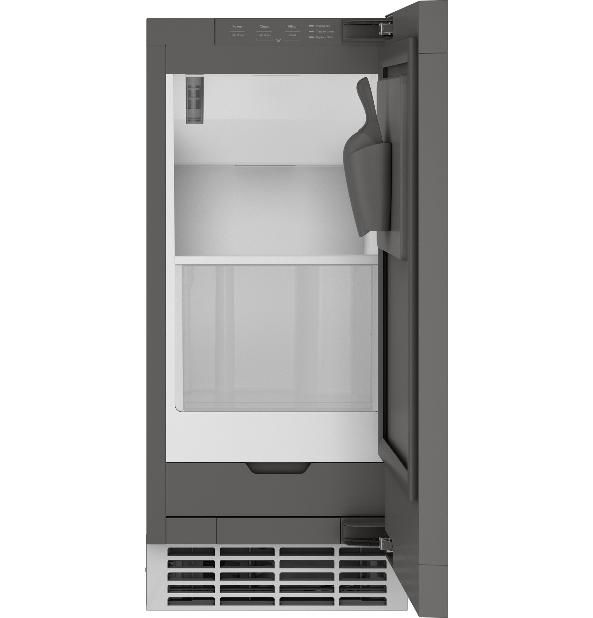 Viking 5 Series 15 in. Ice Maker with 26 Lbs. Ice Storage Capacity, Clear  Ice Technology & Digital Control - Custom Panel Ready
