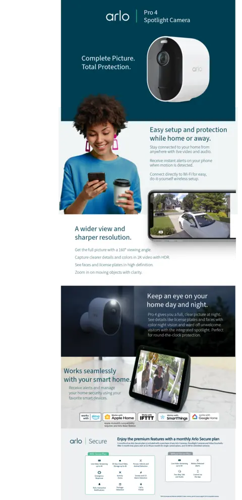 Arlo Pro Wireless Security Camera 3pk Graveyard Electronics