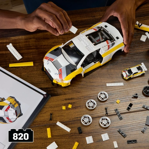 Mattel Brick Shop Hot Wheels '15 Audi R8 LMS Building Toy Kit (820