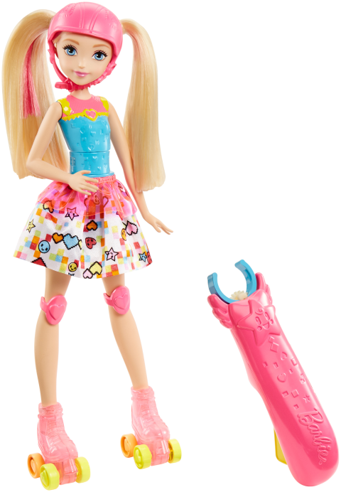 Barbie Video Game Hero Light-Up Skates Barbie Doll