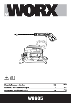 Worx Wg602 13 Amp 1700 Psi Electric Pressure Washer : Target