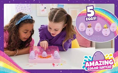 Rainbow Spring Neon Rainbow Play Doh Hatchimals Hatching Eggs ...