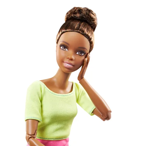 Barbie Made To Move Doll, Ultra-Posable, 22 Points To Bend Black Leggings Color Blocked Top Long Blond Hair Color Pink Top&pid=ytewzwuzyj