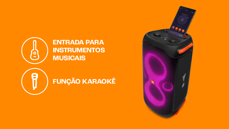 Caixa Amplificada JBL PARTY BOX 110, 160W, Bluetooth Caixa Amplificada JBL PARTY BOX 110, 160W, Bluetooth